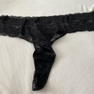 Sorte blonde g-strenge