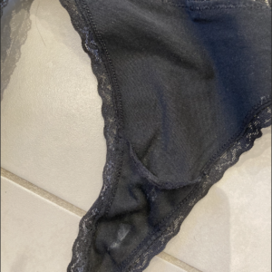 Sort, bomulds streng