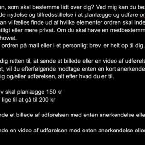 Udfør ordreren