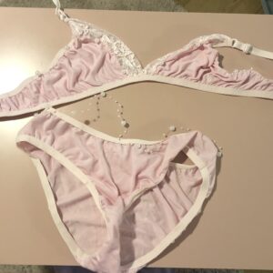 Pink sæt med perler