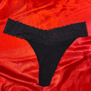 Sort blonde g-streng