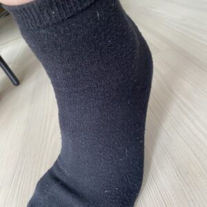 Sorte hverdags strømper