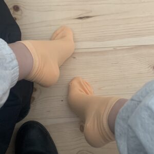 Sokker brugt af fod model