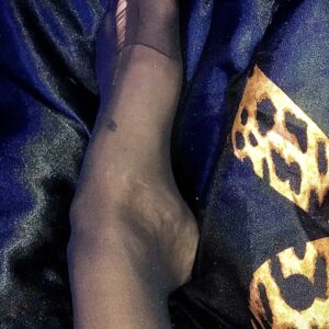 SORTE NYLONSTRØMPER