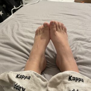 Brugte svedige sokker