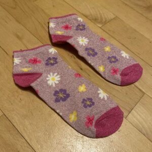 Brugte blomstrede sokker