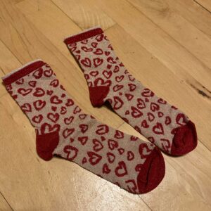 Brugte glimmer hjerte sokker