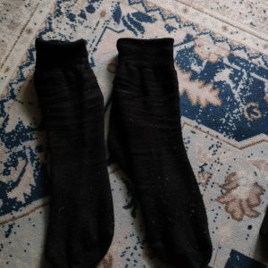 Sorte arbejds strømper.