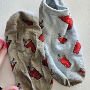 Meget Brugte sokker med motiv