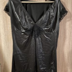 Cottello Wetlook Chemise/baby doll sort - brugt