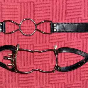1 Læder mouth spreader & 1 O-ring Gag læder