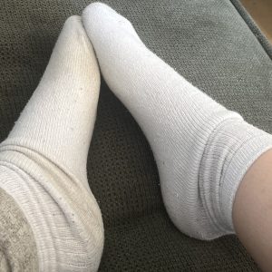 Brugte beskidte sokker