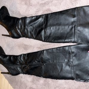 Brugte læder støvler