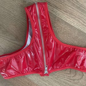 Latex trusser med lynlås