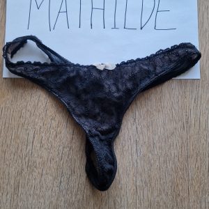 Sort blonde g-streng