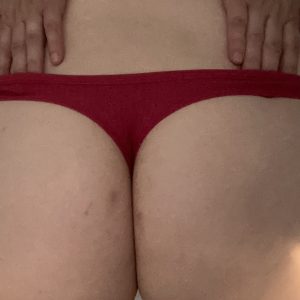 Rød blonde g streng