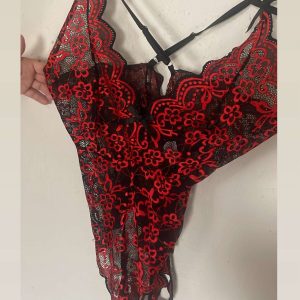 Sexede rød/sort body