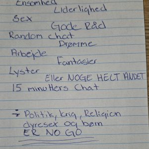 15 minutters chat