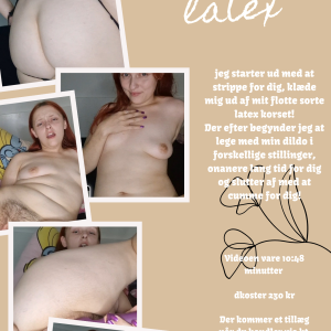 Latex, strip og onani!