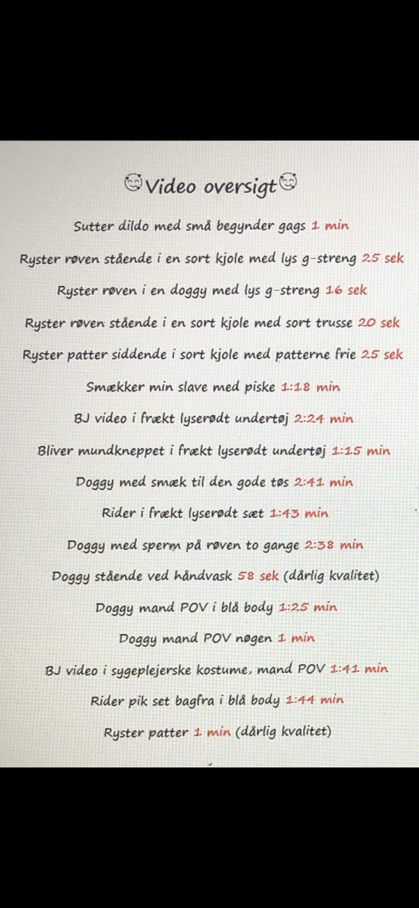 Frække video. Kommer nye på hver torsdag :P