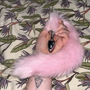 Cute pink buttplug hale