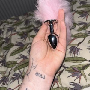 Cute pink buttplug hale
