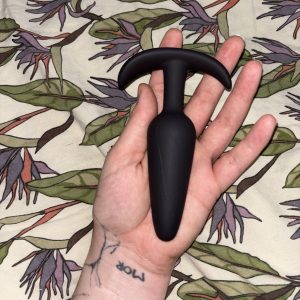 Stor sort Butt plug