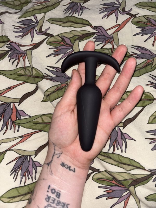 Stor sort Butt plug