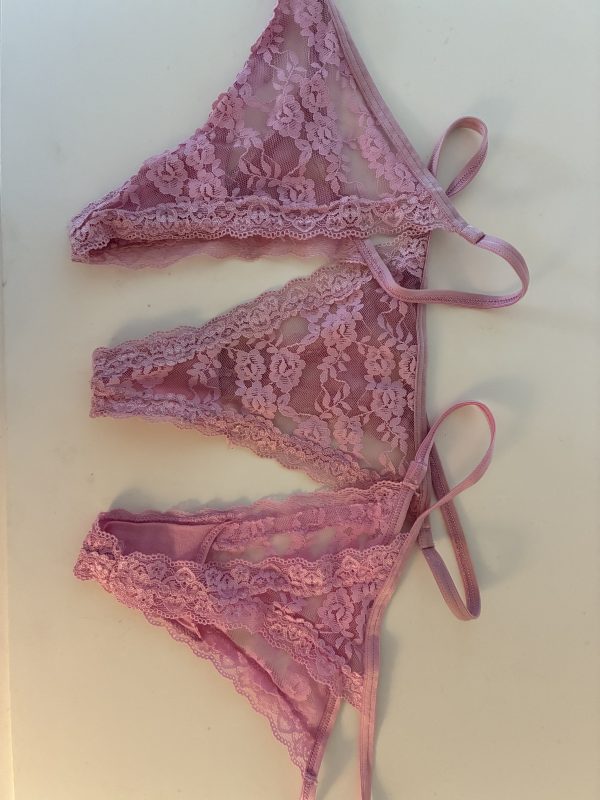 Pink blonde g-streng