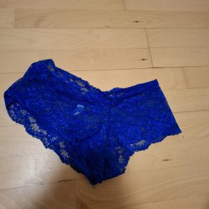 Marine blå blonde trusser