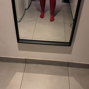 Høje røde strømper