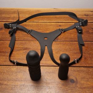 Strapon silikone (sort)