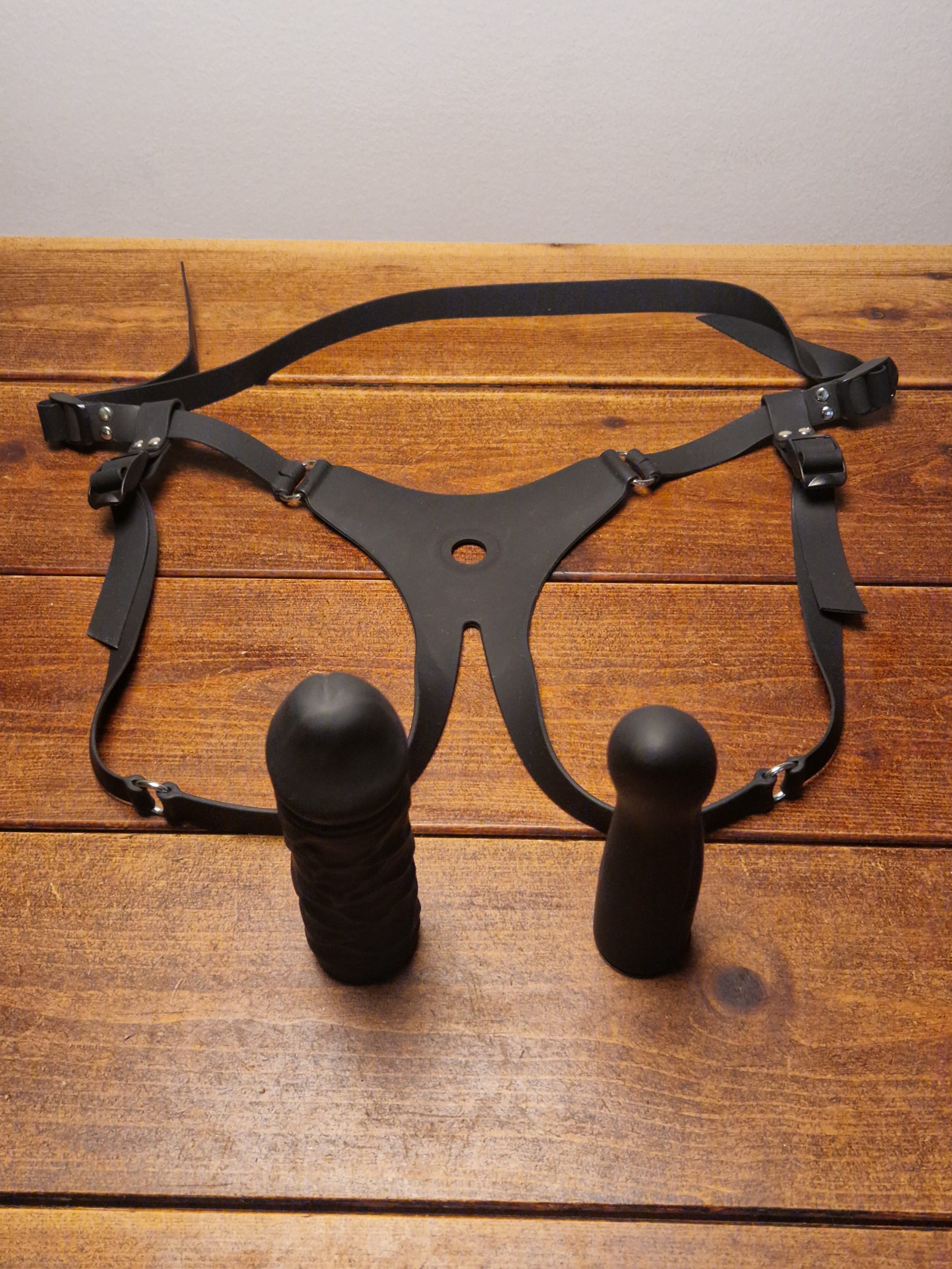 Strapon silikone (sort)