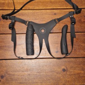 Strapon silikone (sort)