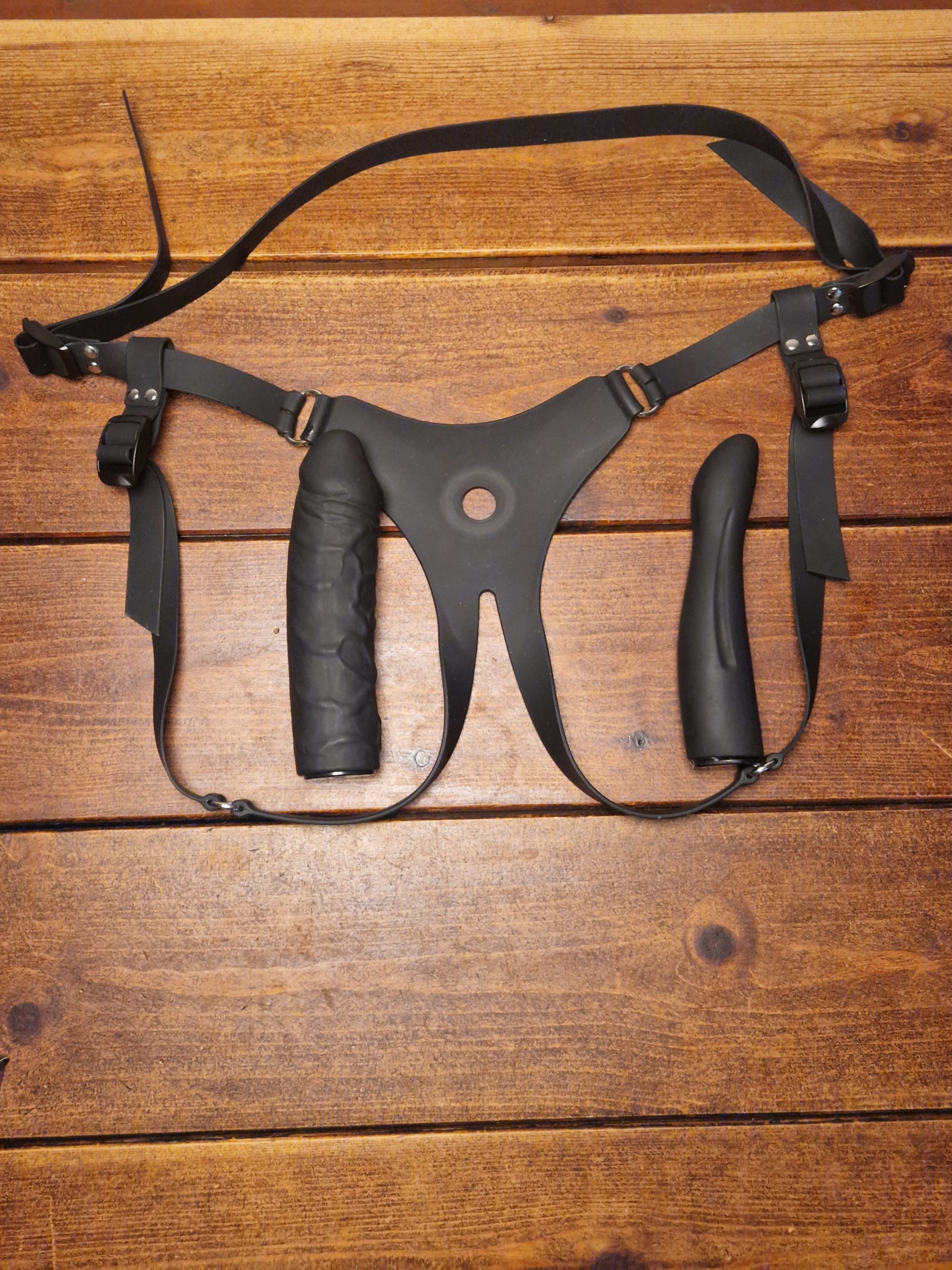 Strapon silikone (sort)