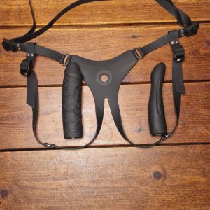 Strapon silikone (sort)