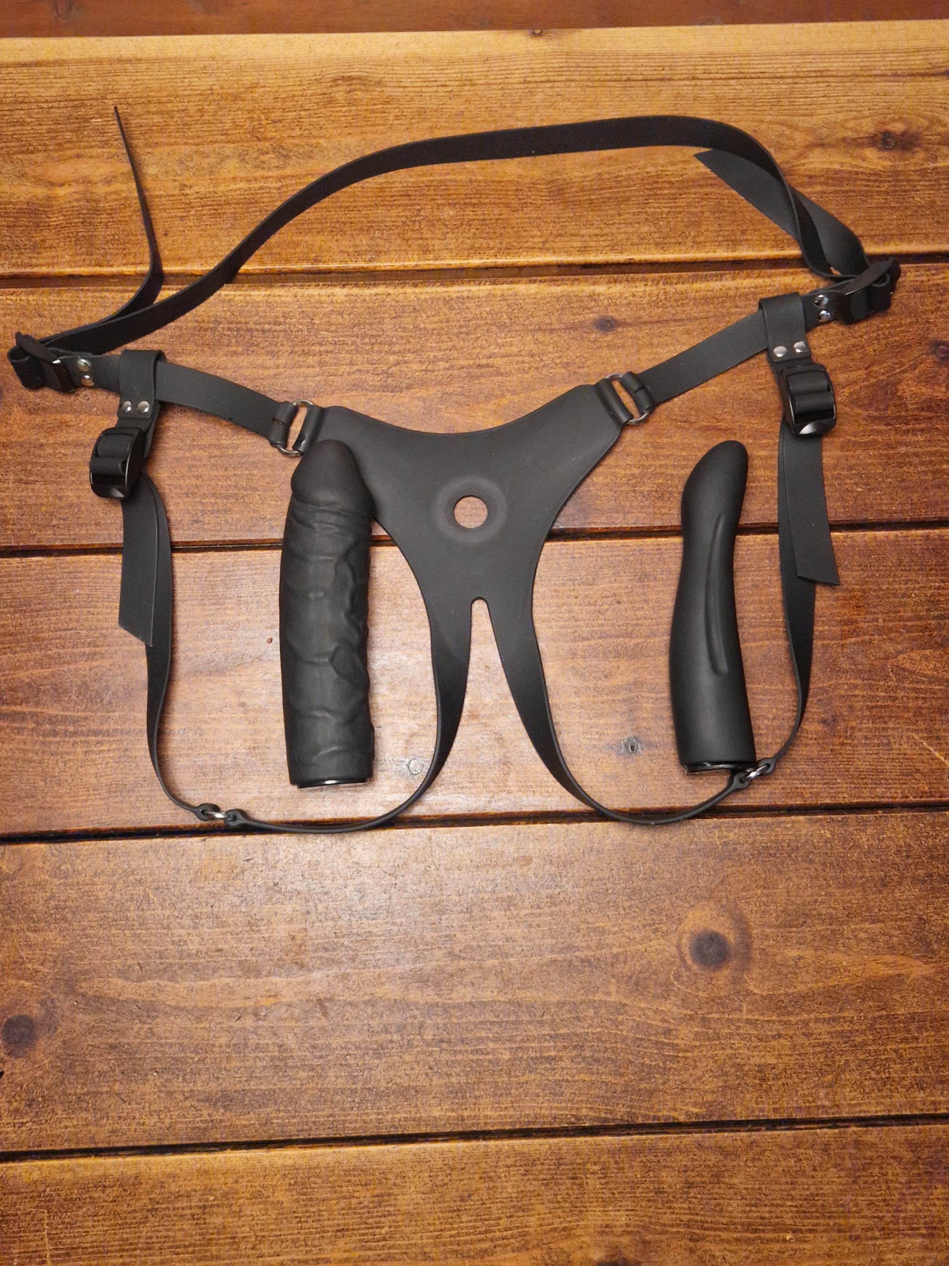 Strapon silikone (sort)