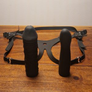 Strapon silikone (sort)