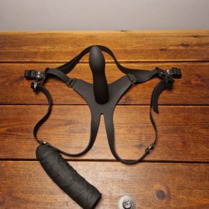 Strapon silikone (sort)