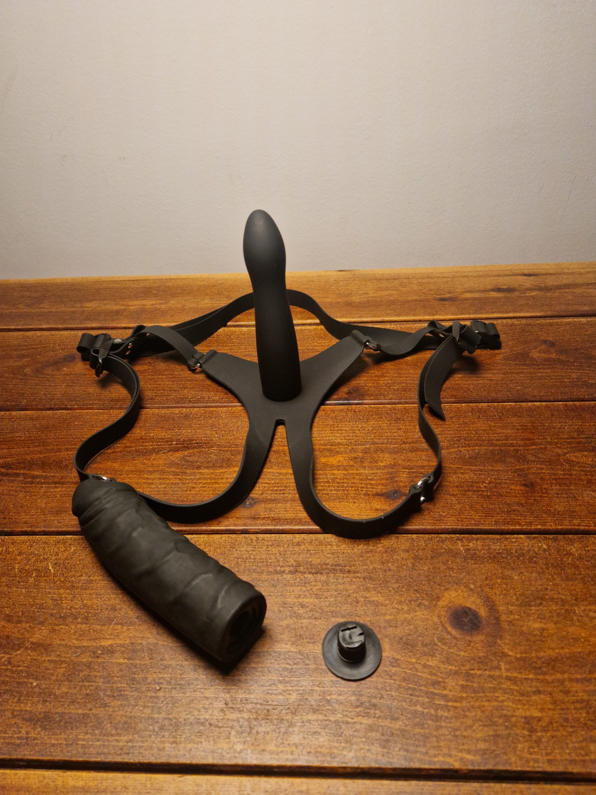 Strapon silikone (sort)