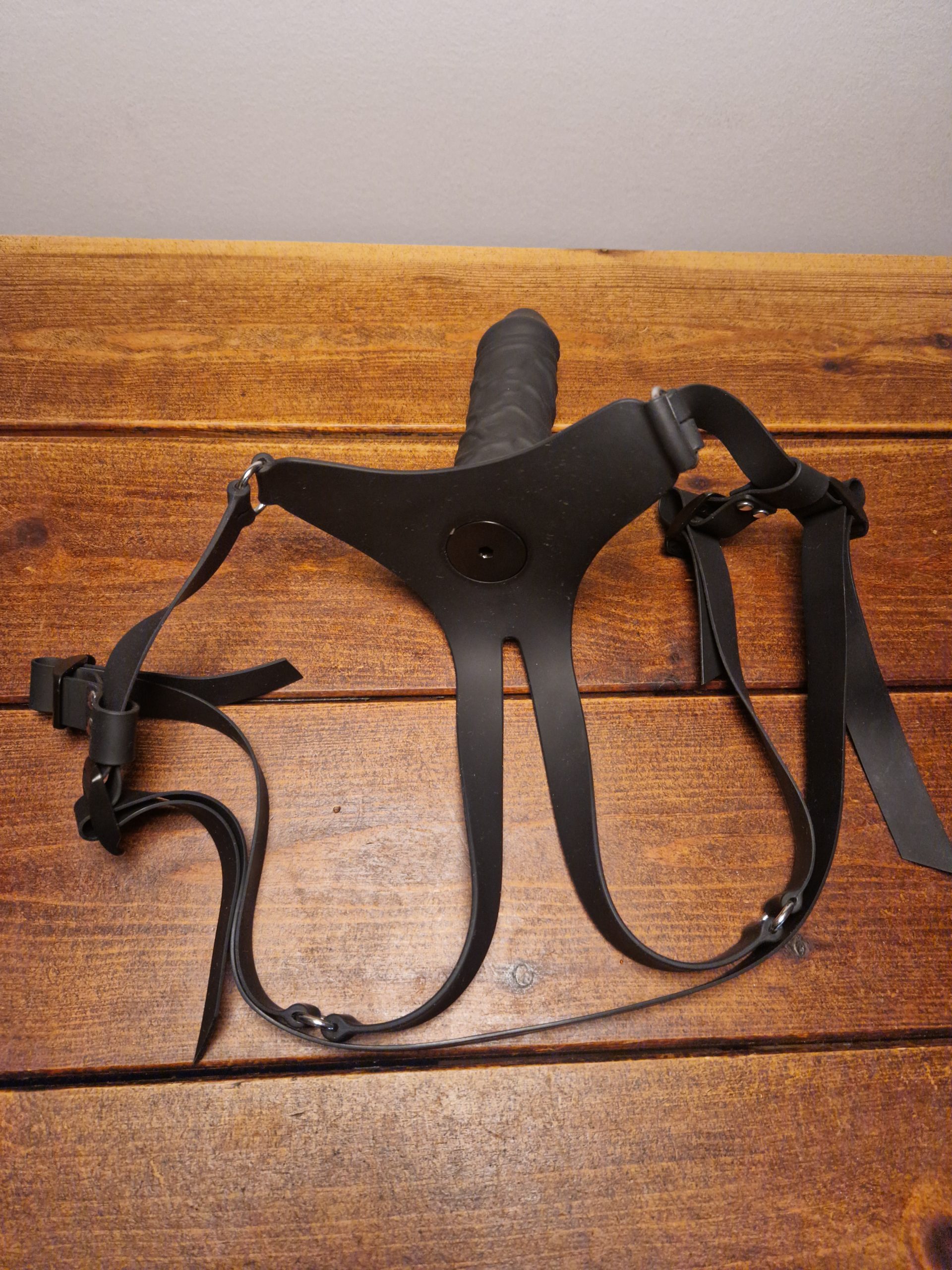 Strapon silikone (sort)