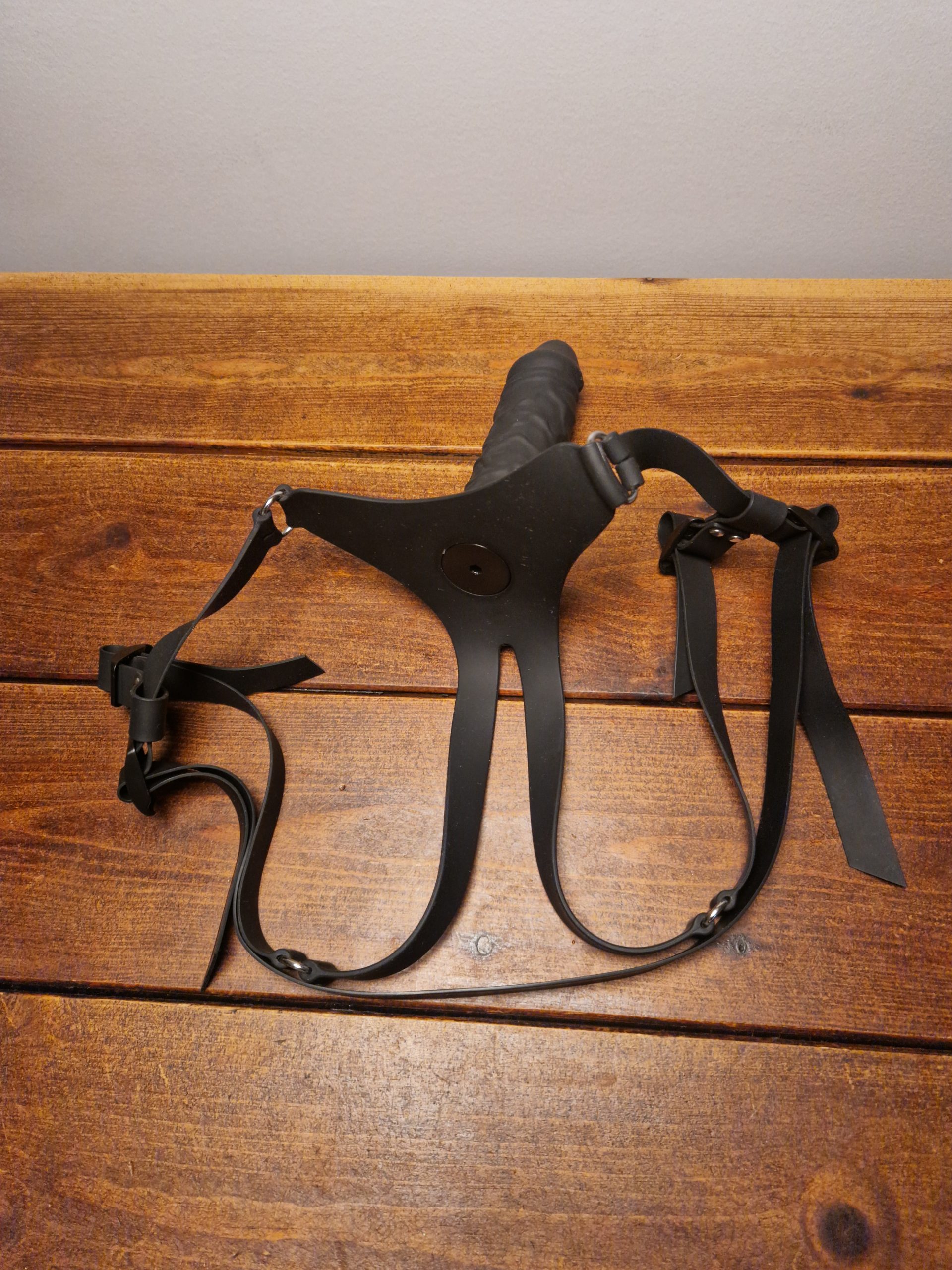 Strapon silikone (sort)