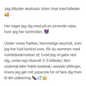 Eksklusiv Intim Chat