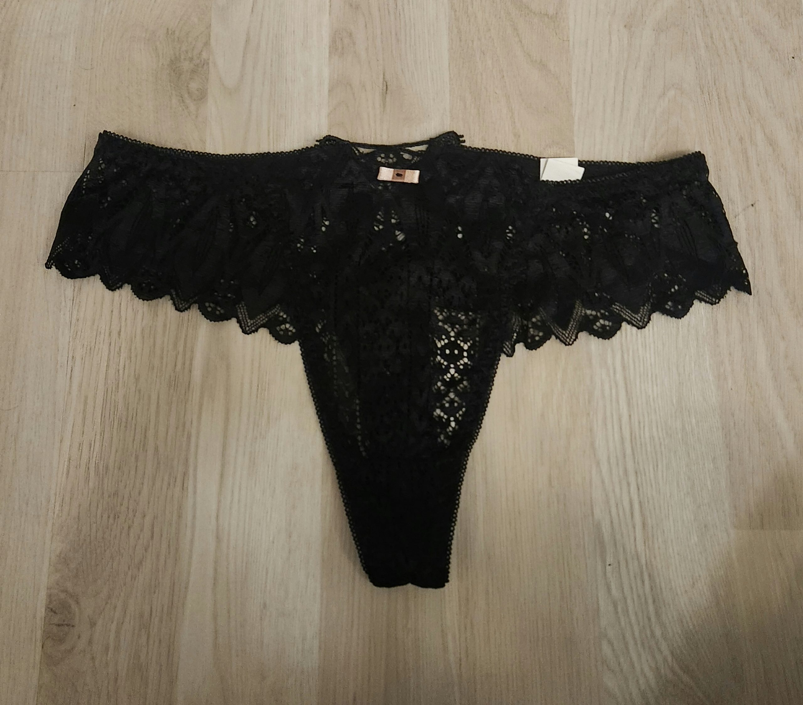 Sort blonde g-streng