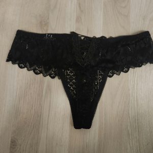 Sort blonde g-streng