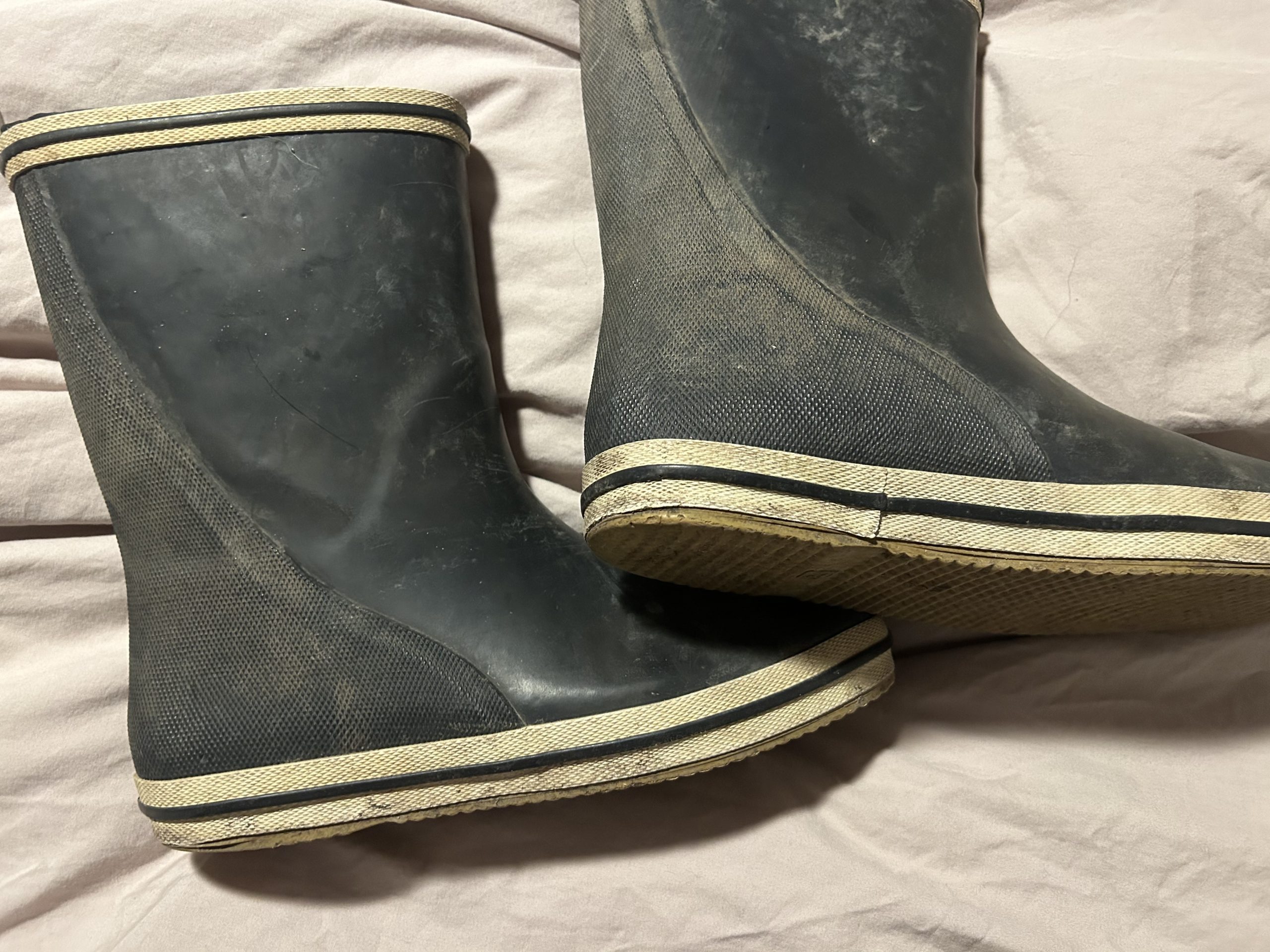 Brugte gummistøvler inkl. fragt