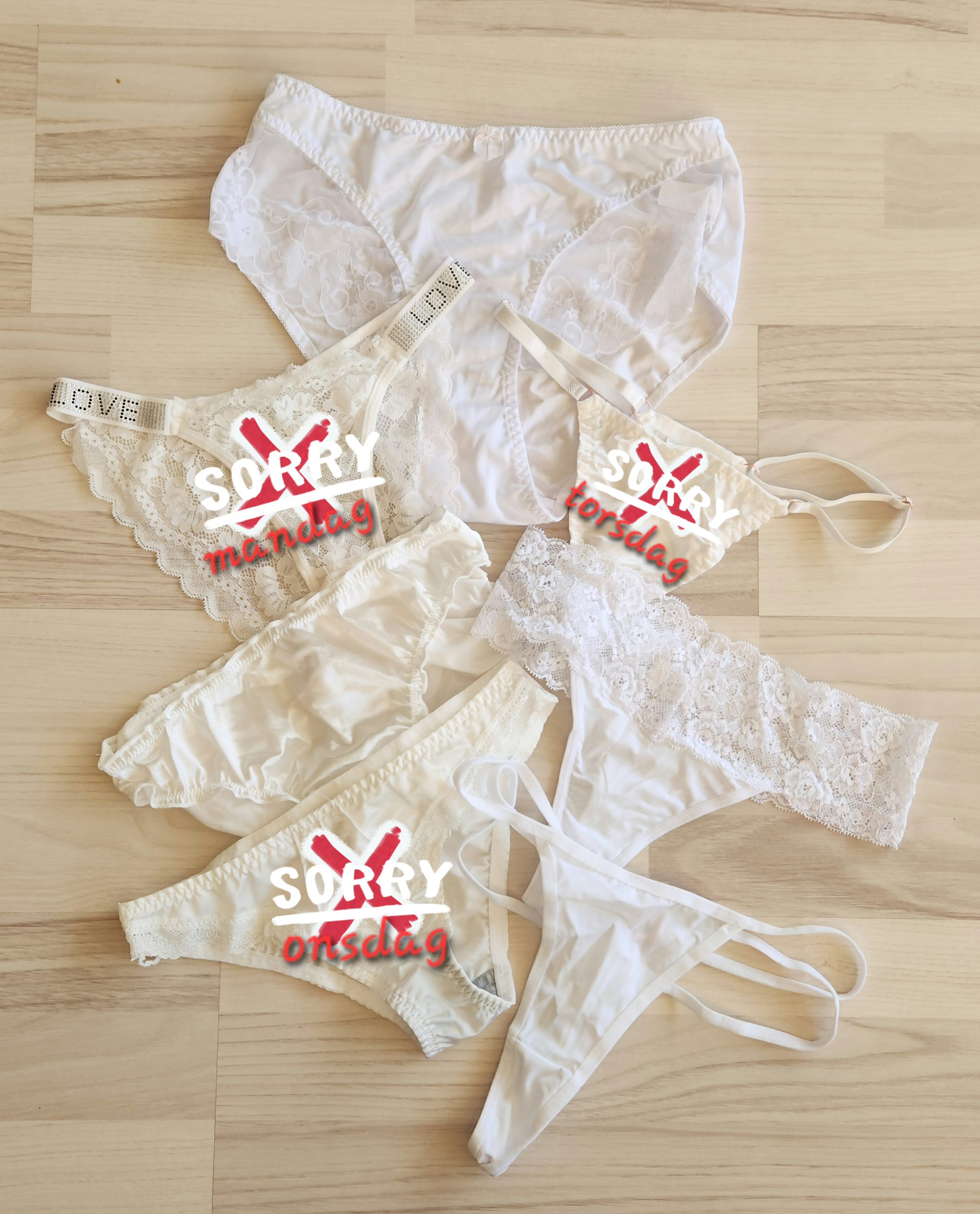 DAGENS TRUSSE ER HVID HELE UGE