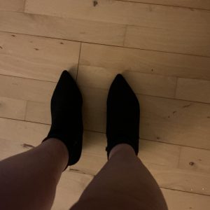 Duftene støvlette med hæl, str. 38