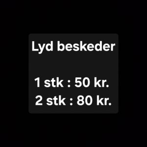 Frække lyd beskeder