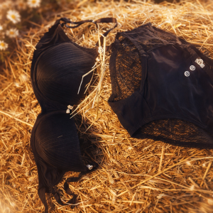 Pikant sort lingeri.